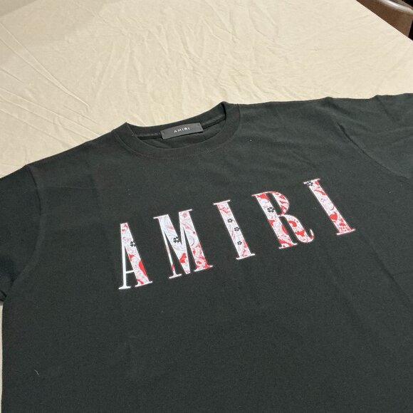Black Amiri T-shirt flaming letters - Picture 2 of 5